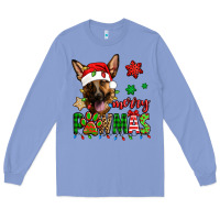 Colony Blue merry pawmas christmas german shepherd Long Sleeve Tee - Jasminsmagicworld