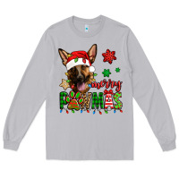 Merry Pawmas Christmas German Shepherd Long Sleeve Tee | Teevron