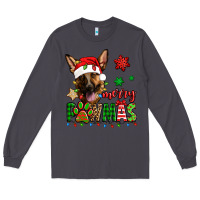 Smoke merry pawmas christmas german shepherd Long Sleeve Tee - Jasminsmagicworld