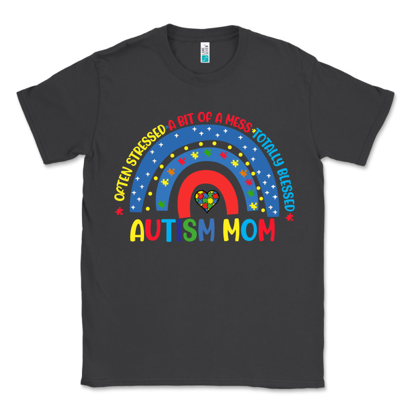 Often Stressed A Bit Of A Mess Totally Blessed Aut Classic Tee by CowhideDigitalArt | Teevron