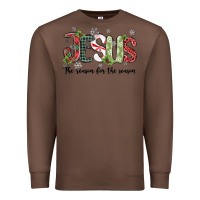 Chestnut jesus the reason for the season Premium Sweatshirt - MaliasSmallBusiness