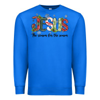 True Royal jesus the reason for the season Premium Sweatshirt - MaliasSmallBusiness