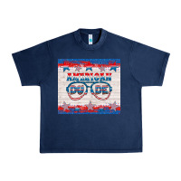 Navy American dude Urban Heavy Tee - HRA Design Shop