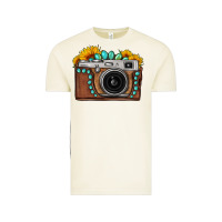 Vintage Arctic Sunflower Gemstone Vintage Camera Vintage Tee - FaDigitalArtStudio
