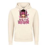 Vintage Artic brest cancer warrior afro messy bun Vintage Hoodie - texasbilliewilder
