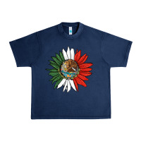 Navy mexico sunflower Urban Heavy Tee - HRA Design Shop