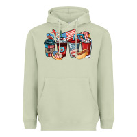 Matcha 4th of july coffee cups Heavyweight Hoodie - NancyCooperArtShop