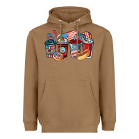 Toasted Coconut 4th of july coffee cups Heavyweight Hoodie - NancyCooperArtShop