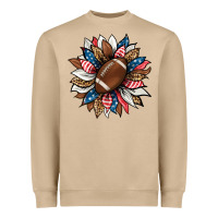 American Football Sunflower Heavyweight Sweatshirt | Teevron
