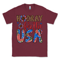 Burgundy hooray for the usa Classic Tee - Artiststas