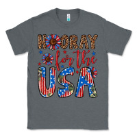 Charcoal Heather hooray for the usa Classic Tee - Artiststas