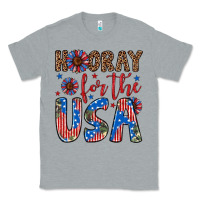 Heather Grey hooray for the usa Classic Tee - Artiststas