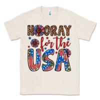 Natural hooray for the usa Classic Tee - Artiststas