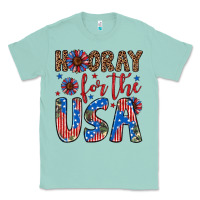 Seafoam hooray for the usa Classic Tee - Artiststas