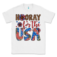 White hooray for the usa Classic Tee - Artiststas
