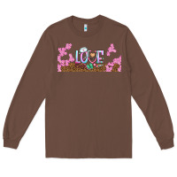 Chestnut watercolor love nurse libbey glass Long Sleeve Tee - BundleAndBundleShop