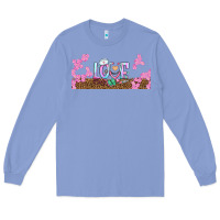 Colony Blue watercolor love nurse libbey glass Long Sleeve Tee - BundleAndBundleShop