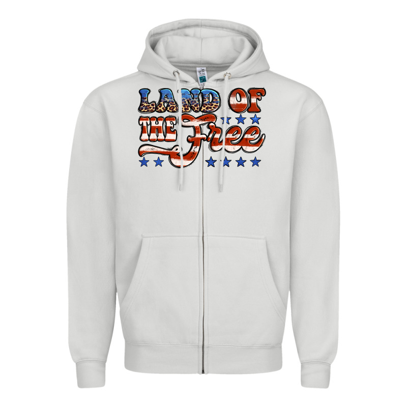 Land Of The Free America Zipper Hoodie by Jasminsmagicworld | Teevron