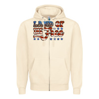Sandshell land of the free america Zipper Hoodie - Jasminsmagicworld