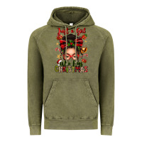 Vintage Olive just a girl who loves christmas afro messy bun Vintage Hoodie - texasbilliewilder