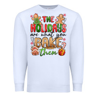 White the holidays are what you bake them Premium Sweatshirt - MaliasSmallBusiness