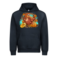 Navy Turkey pumpkins Urban Hoodie - NancyCooperArtShop