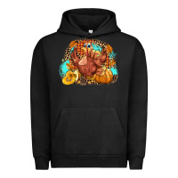 Pigment Black Turkey pumpkins Urban Hoodie - NancyCooperArtShop