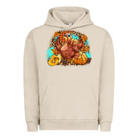Pigment French Oak Turkey pumpkins Urban Hoodie - NancyCooperArtShop