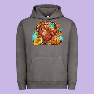 Turkey Pumpkins Urban Hoodie Designed By Nancycooperartshop