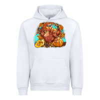 White Turkey pumpkins Urban Hoodie - NancyCooperArtShop
