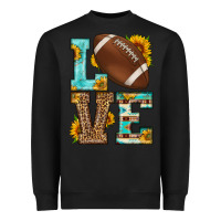 Black western love american football Heavyweight Sweatshirt - HRA Design Shop