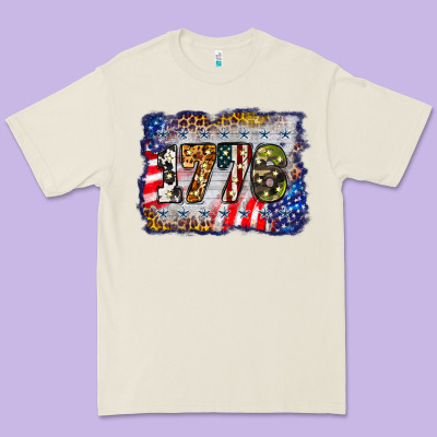 1776 4th Of July Background Premium Tee Designed By Barkaloodesign