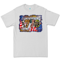 Dove Grey 1776 4th of july background Premium Tee - BarkalooDesign