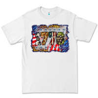 White 1776 4th of july background Premium Tee - BarkalooDesign