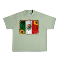 Oil Green mexico flag background Urban Heavy Tee - HRA Design Shop