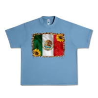 Pebble Blue mexico flag background Urban Heavy Tee - HRA Design Shop