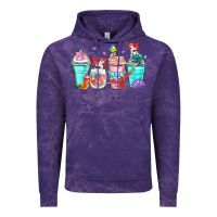 Cloud Purple ariel coffee cups Vintage Hoodie - Zillion Design Studio