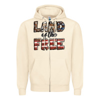 Sandshell Land of the free America western pattern Zipper Hoodie - Jasminsmagicworld