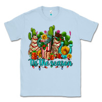 Dusty Blue tis the season christmas tree  cake Classic Tee - AdoDesignShop