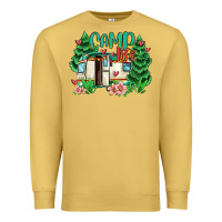 Antique Gold camp life Premium Sweatshirt - MaliasSmallBusiness