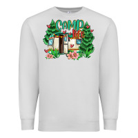 Dove Grey camp life Premium Sweatshirt - MaliasSmallBusiness