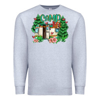 Heather Grey camp life Premium Sweatshirt - MaliasSmallBusiness