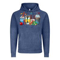 Vintage Denim math teacher coffee cups Vintage Hoodie - Zillion Design Studio