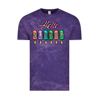 Cloud Purple hello summer Vintage Tee - CowhideDigitalArt