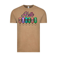 Vintage Coffee hello summer Vintage Tee - CowhideDigitalArt