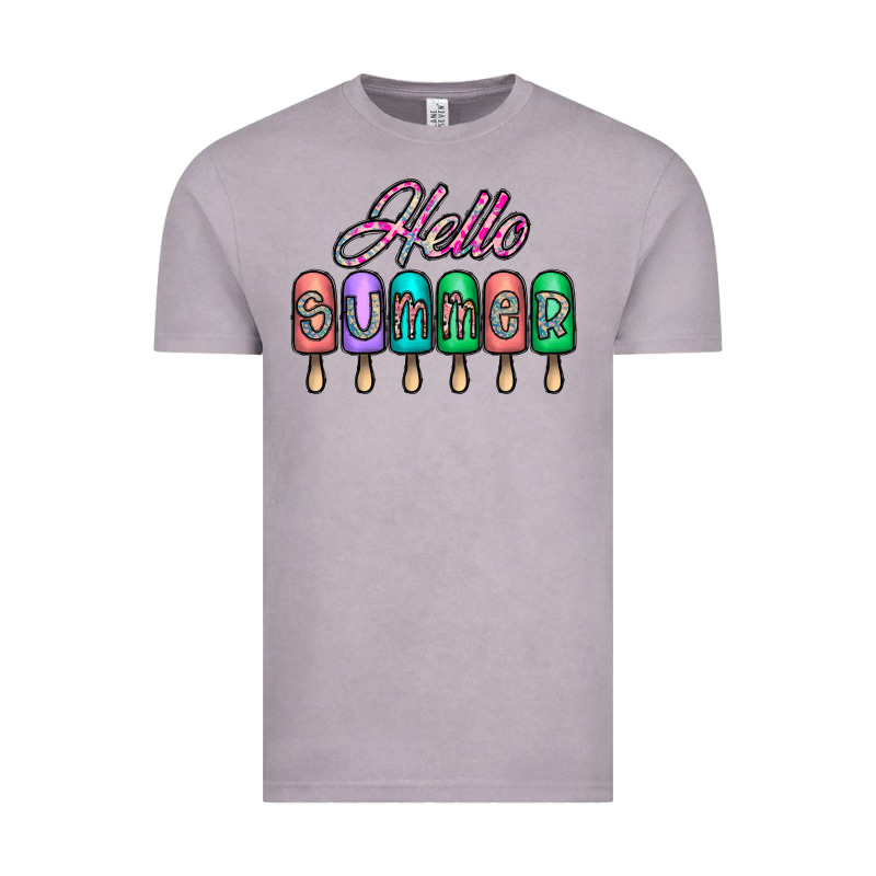 Hello Summer Vintage Tee by CowhideDigitalArt | Teevron