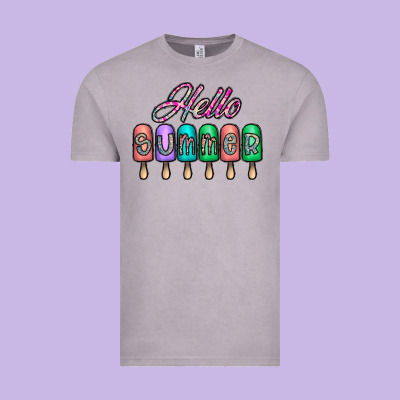 Hello Summer Vintage Tee Designed By Cowhidedigitalart