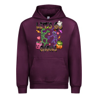 Mauve Wine Let's go ghouls Urban Hoodie - NancyCooperArtShop