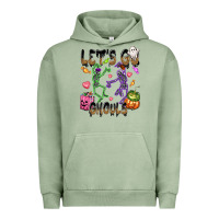 Pigment Oil Green Let's go ghouls Urban Hoodie - NancyCooperArtShop