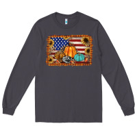 Smoke american flag fall backgraund Long Sleeve Tee - JahusDesignShop